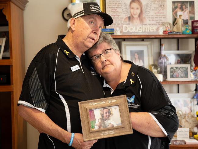 Di and Graeme McMurtrie, whose daughter Hannah McMurtrie was killed in a car crash 11 years ago. Picture: Carl Muxlow