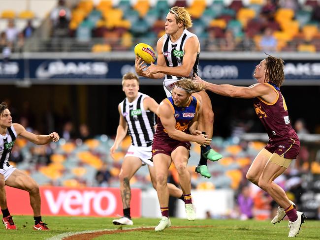 Darcy Moore should play in the VFL this week and the Pies will hope they can fast-track him back into the senior side, given their injury woes. Picture: Getty Images