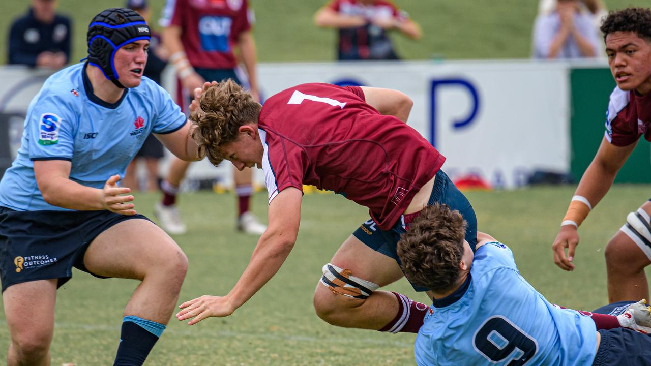 NSW Waratahs v Queensland Reds in Super Rugby U16s round three. Pictures: Reds Media