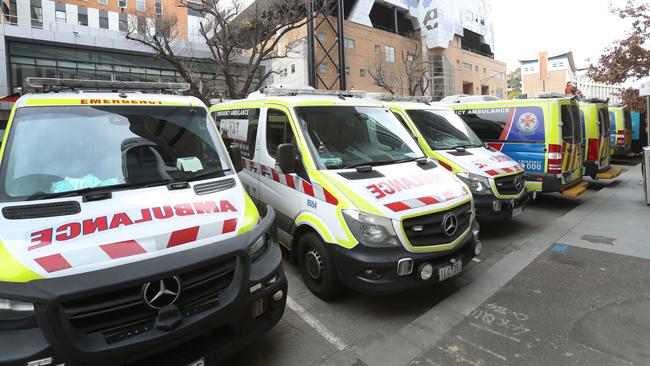 The state’s healthcare system is in crisis amid a new wave of Covid and influenza. Picture: David Crosling