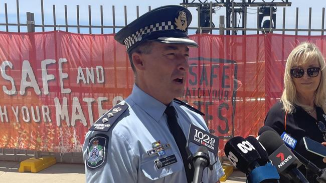 Queensland Police acting chief superintendent Rhys Wildman said a “very robust” safety response would roll out for the 2021 Gold Coast Schoolies festival. Picture: Sam Stolz