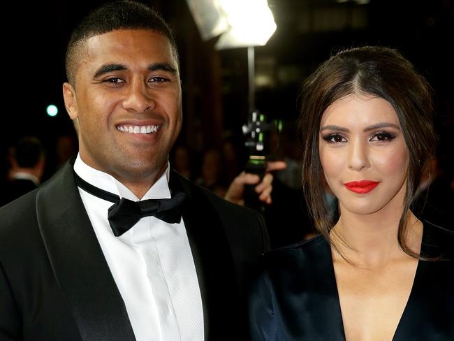 Michael Jennings and Kirra Wilden at the Dally M awards at The Star , Darling Harbour .Picture Gregg Porteous