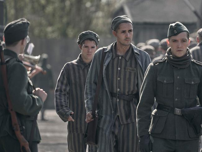 Scene from the Stan historical drama The Tattooist Of Auschwitz.