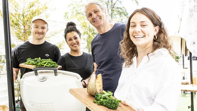 Eat It Tasmania Launch. Right to Left Erica SC, Dave Noonan, Bec Sinclair and Mendel Zotz-Wilson. PICTURE: EDDIE SAFARIK