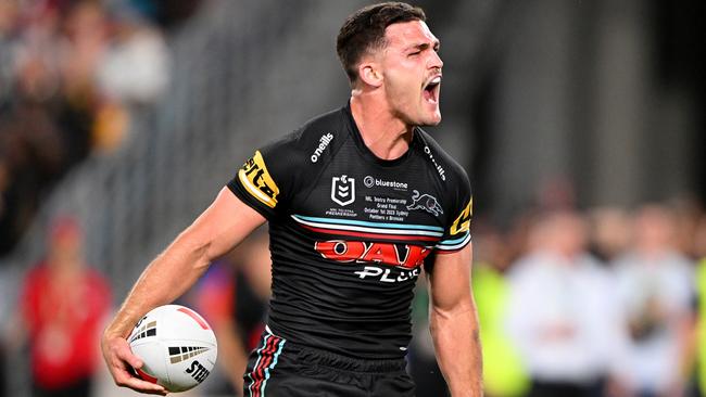 Nathan Cleary can now rightly be compared alongside the eighth immortal Andrew Johns. Picture: Getty Images