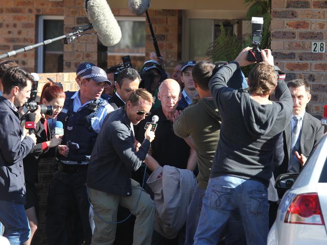 TV MEDIA SCRUM: Richard Roxburgh in scene from mini-series.  Picture: Ross Schultz