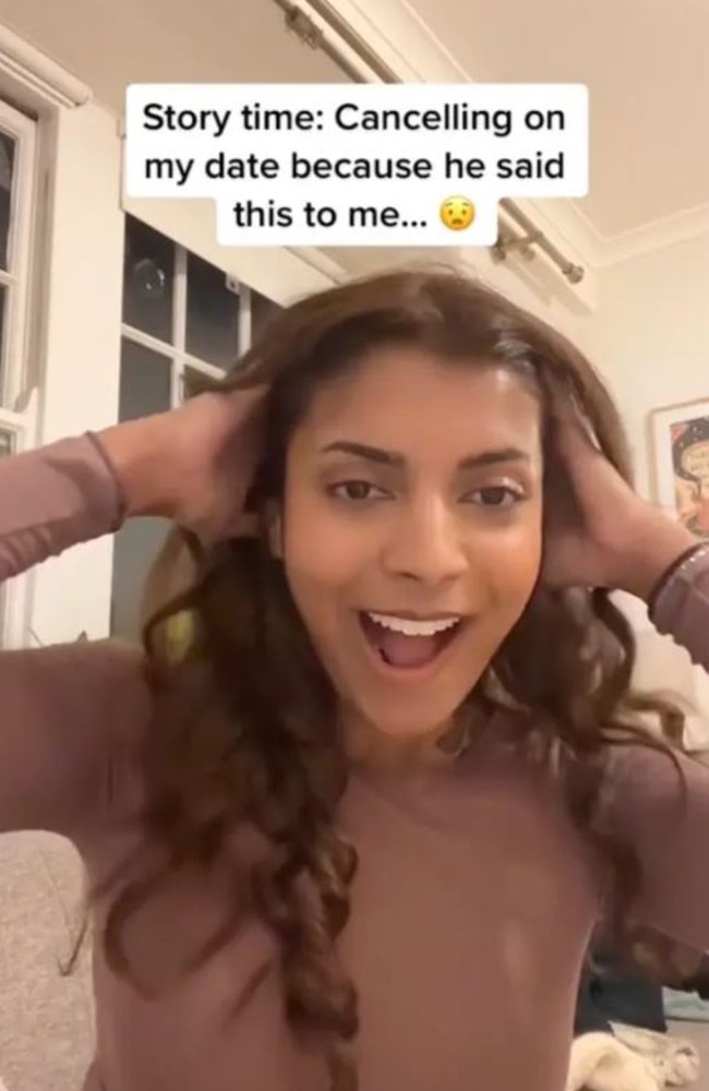 Commenters below her video applauded her for standing up for herself and setting healthy standards. Picture: TikTok