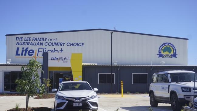 The official opening of the Lee family and Australian Country Choice LifeFlight Centre at Roma. Photo: Australian Country Choice