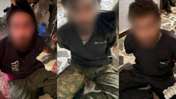 Hezbollah operatives captured by the IDF in south Lebanon. Picture: IDF