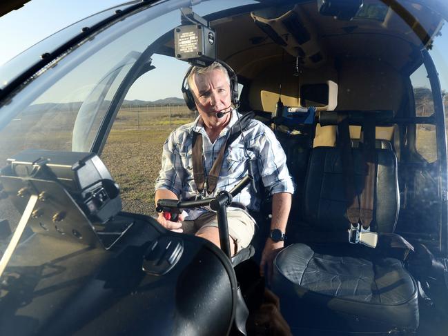 Former Cowboys coach Paul Green was an avid flyer and earned his helicopter licence from Townsville Helicopters. Picture: Wesley Monts