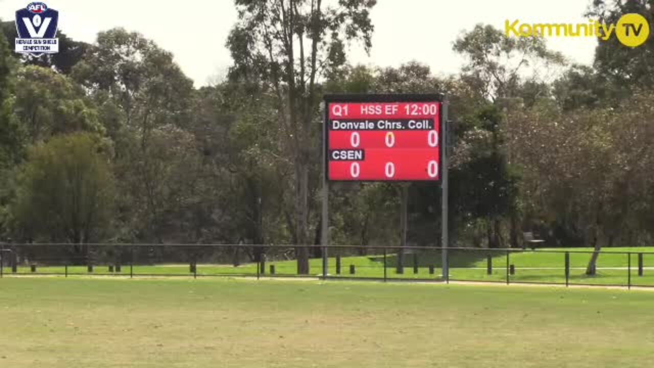 Replay: Donvale v CSEN (Elimination final) - Herald Sun Shield Division 2 senior boys Pool A