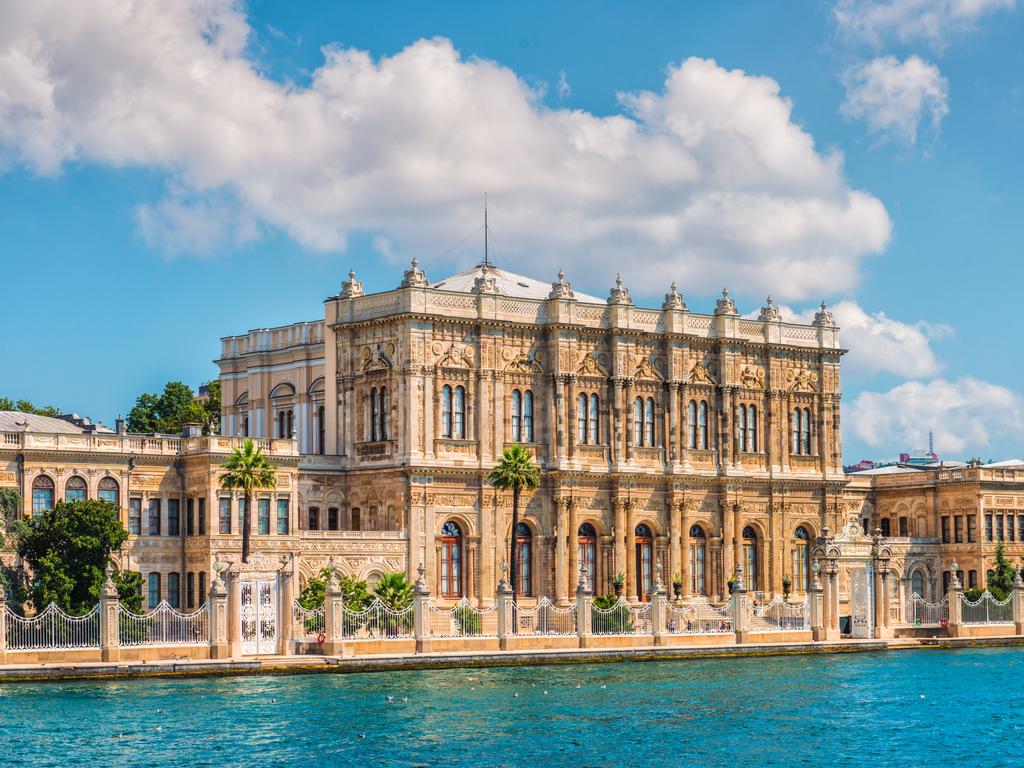 Dolmabahce Palace on the banks of the Bosphorus in Istanbul.
