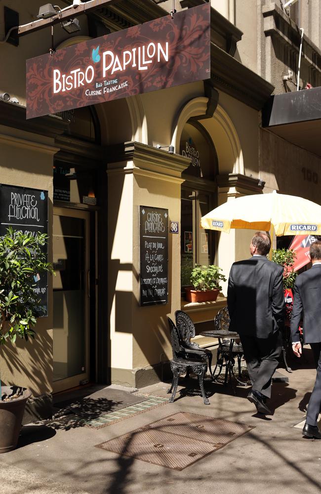 Bistro Papillon from the outside. Picture: John Fotiadis