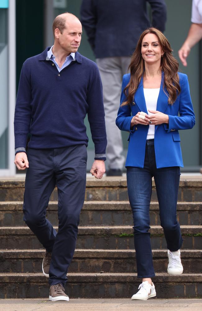 The couple – pictured here in Buckinghamshire on Thursday – have affectionate nicknames for each other. Picture: Chris Jackson/Getty Images