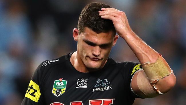 Nathan Cleary underwent surgery this week so won’t be available to join his father at the Panthers just yet. Picture: Getty