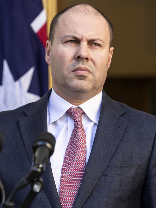 Treasurer Josh Frydenberg on Thursday. Picture: Gary Ramage