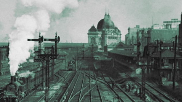 The old Princes Bridge Station, once a central part of the Russell St precinct, was eventually eaten by its grander sibling.