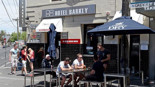 St Kilda’s Hotel Barkly was a hotspot for homegrown and international stars. Picture: Jake Nowakowski