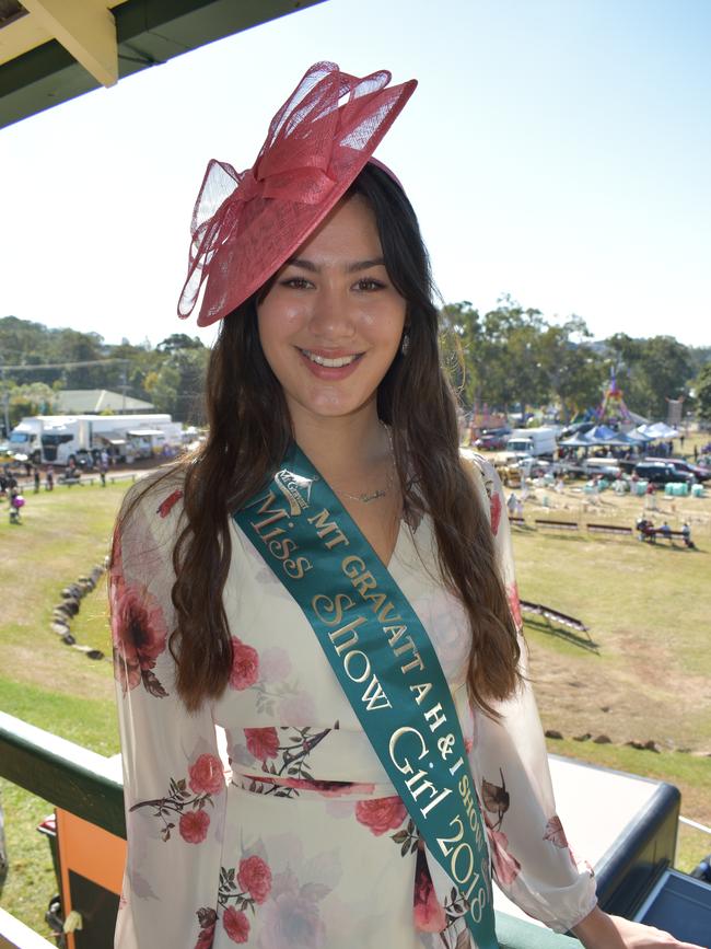 Miss Showgirl 2018 Temika Smith from Mansfield at the Mt Gravatt Show. Picture: Brian Bennion