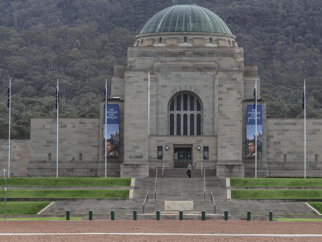 The Australian War Memorial has closed its doors to the public. Picture Gary Ramage