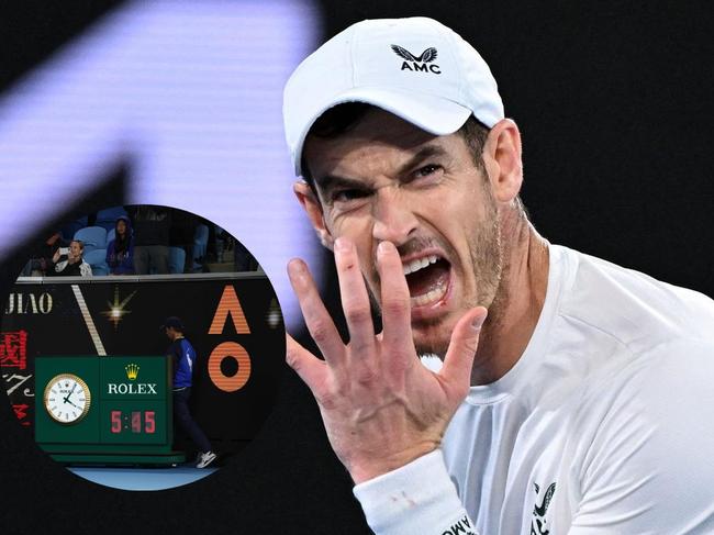 Andy Murray late night game