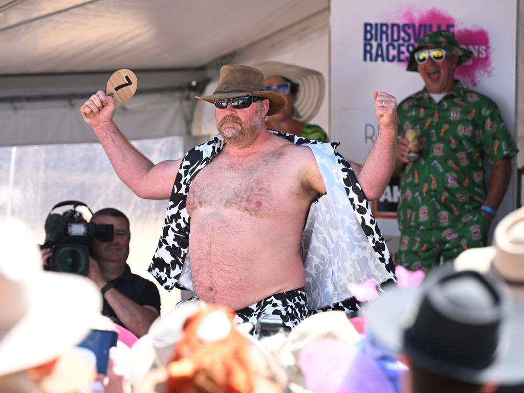 Race goers, tourists and locals arrive and enjoy the start of the iconic Birdsville races on Saturday. Photo: Lyndon Mechielsen/MaxAgency