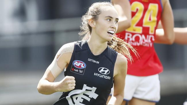 Gee, Georgia had a blinder for the Blues. Picture: AFL Photos/Getty Images