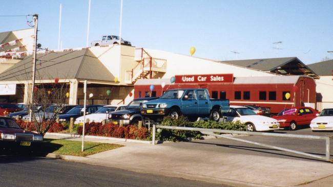 A 2000-dated photo of the Camden Holden dealership, where Rachelle Childs worked. The site is now a Farm Machinery Sales Yard. Picture: P. Mylrea, from Camden Images Past and Present