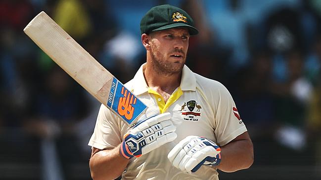 Aaron Finch certainly impressed in his debut in the Baggy Green. Picture: Getty.