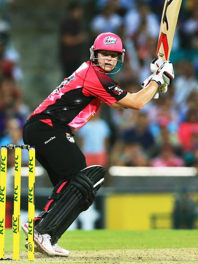 Steve Smith in action for Sydney Sixers in 2014. Picture: Mark Evans