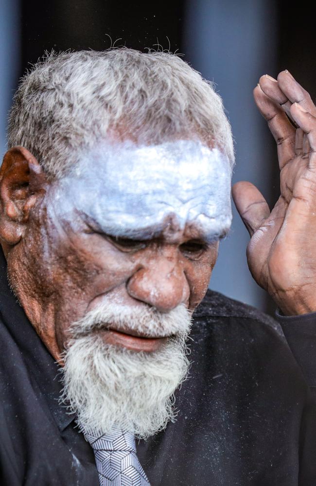 Warlpiri Elder Ned Jampijinpa Hargraves. Picture: Glenn Campbell