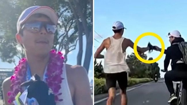 Marathon runner DQ'd over cup of water