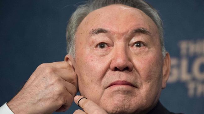 Kazakh President Nursultan Nazarbayev. Picture: Nicholas Kamm/AFP