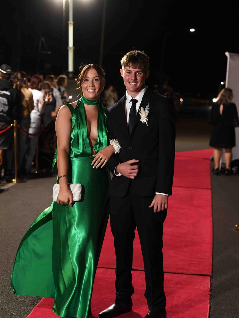 Tom Geldard & Abbey Mathew at Xavier Catholic College year 12 formals. Picture: Patrick Woods.