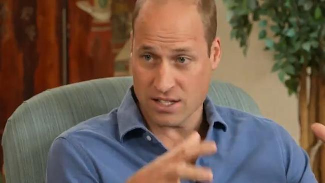 Prince William is the latest royal to speak out about environmental issues. Picture: BBC