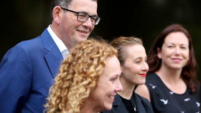 Mr Andrews’ new-look cabinet has a 50:50 gender split. Picture: Stuart McEvoy