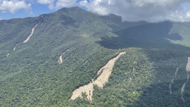 Road damage caused by landslides that occurred during the Far North floods left Cape Tribulation residents stranded for more than three weeks.