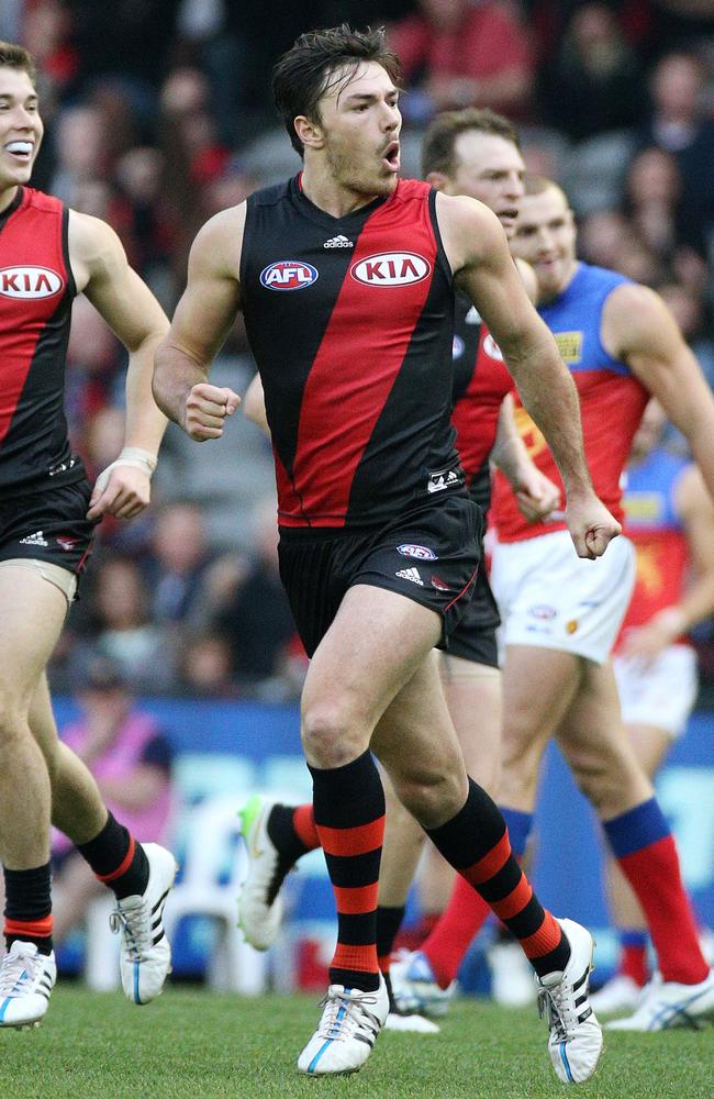 Essendon won’t be satisfied with Melbourne’s pick 27 for Michael Hibberd. Picture: George Salpigtidis