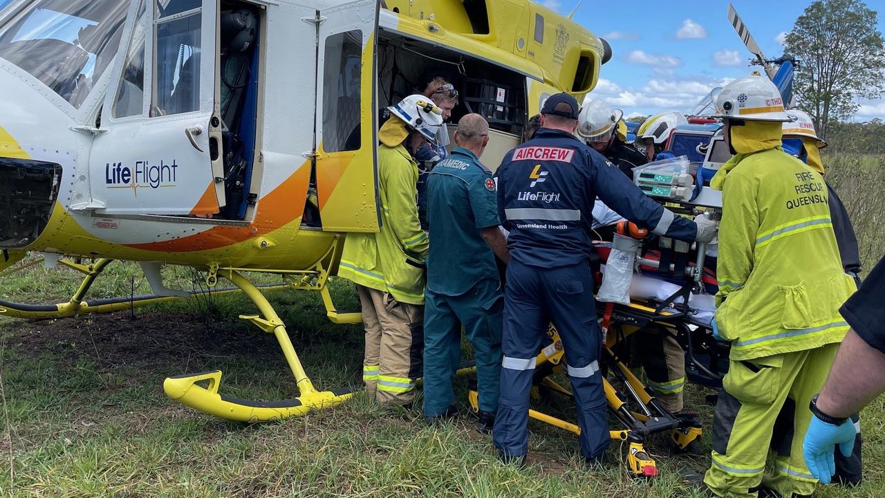 Named: Council worker fights for life after truck ploughs into tree