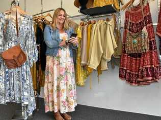 FULL ON: Karen Stoneley keeps constant track of comments and questions posted to her online shop site. She finds she needs to respond immediately or risk losing the customer. Picture: Julia Bartrim