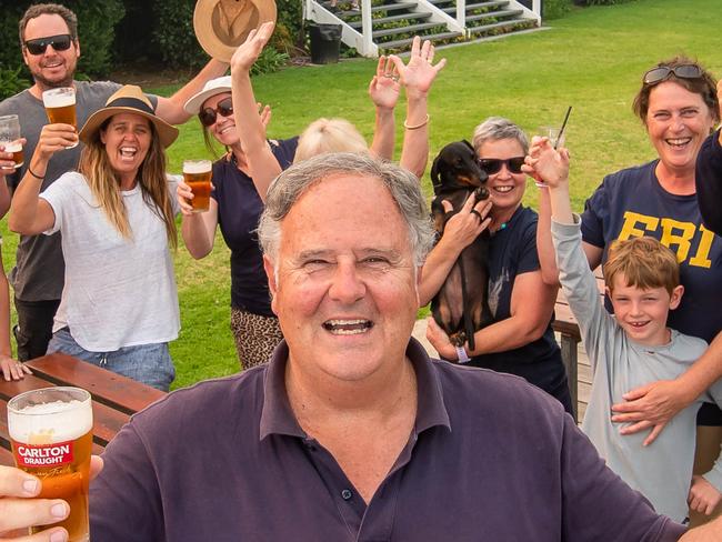 David Strange is the he owner of the Metung Pub on the water front in Metung. The pub is open for business after the area was isolated during the recent bushfires that has affected the region.  Picture: Jason Edwards