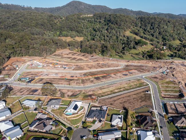 An aerial of HB Land’s Calli Upper Coomera masterplanned community.