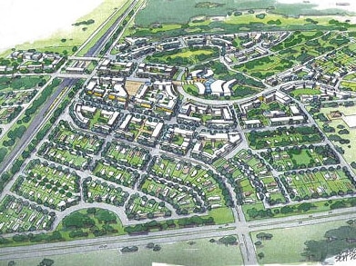 Artist’s impression of Warnervale Town Centre is a key to the growth of Wyong Shire