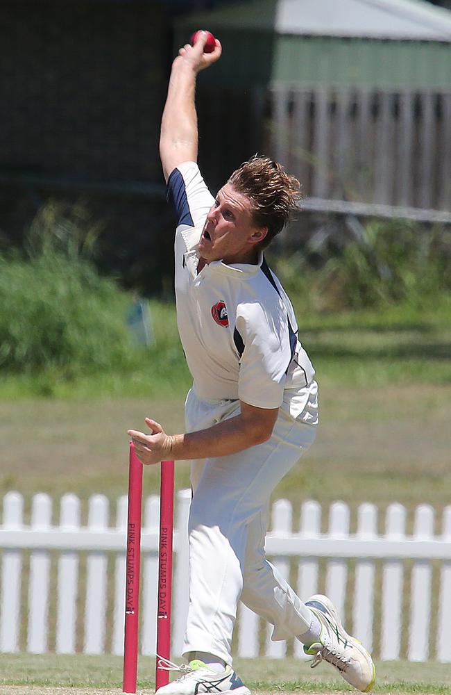 Taper Premier League cricket Coomera Hope Island v Surfers Paradise. Match played at Oxenford. Surfers Player: Michael Waldren Coomera Batsman: Pic Mike Batterham