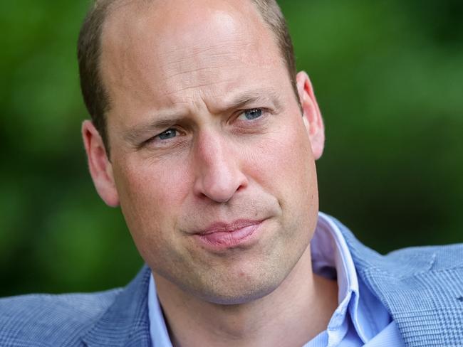 WINDSOR, ENGLAND - JUNE 26: EDITORIAL USE ONLY. In this handout images released by Kensington Palace, Prince William listens as he meets with Tyrone Mings, Gail Porter, Sabrina Cohen-Hatton and David Duke, ahead of the launch of Homewards - a five-year programme to demonstrate that it is possible to end homelessness in the UK, on June 22, 2023 in Windsor, England. (Photo Andrew Parsons/Kensington Palace via Getty Images)