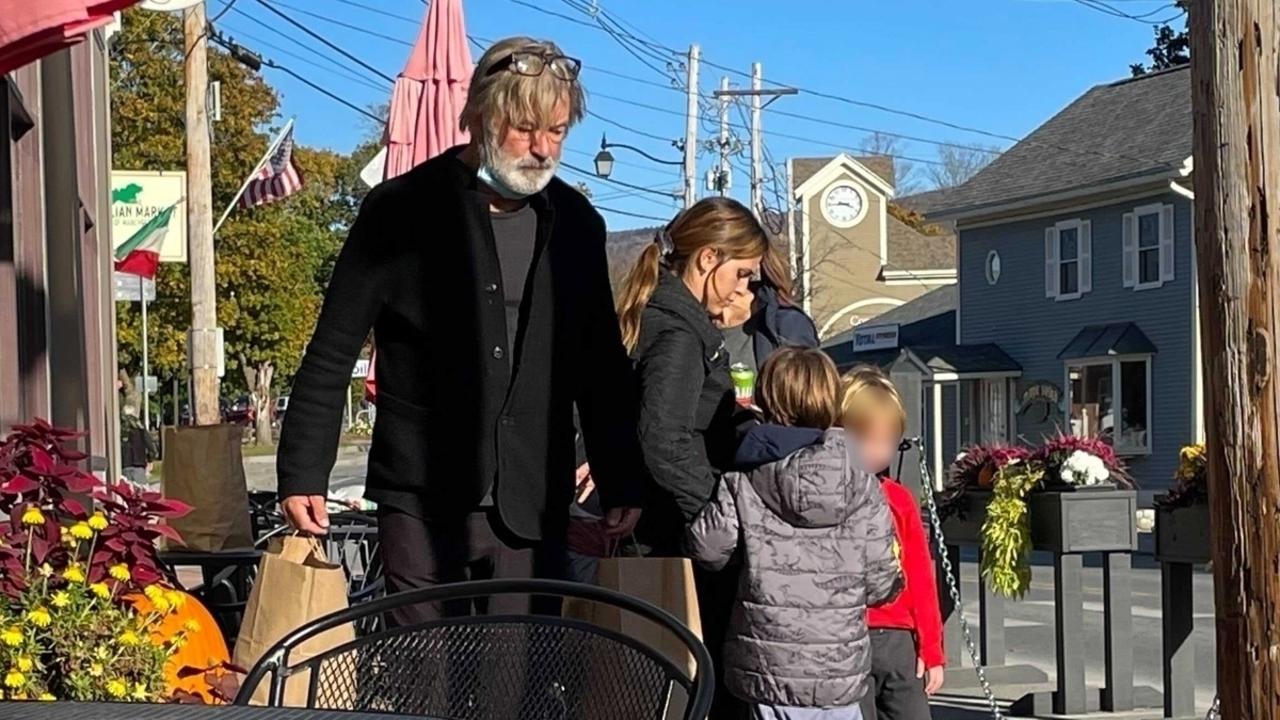 Baldwin was spotted with his family in a small town in southern Vermont. Picture: Backgrid Australia