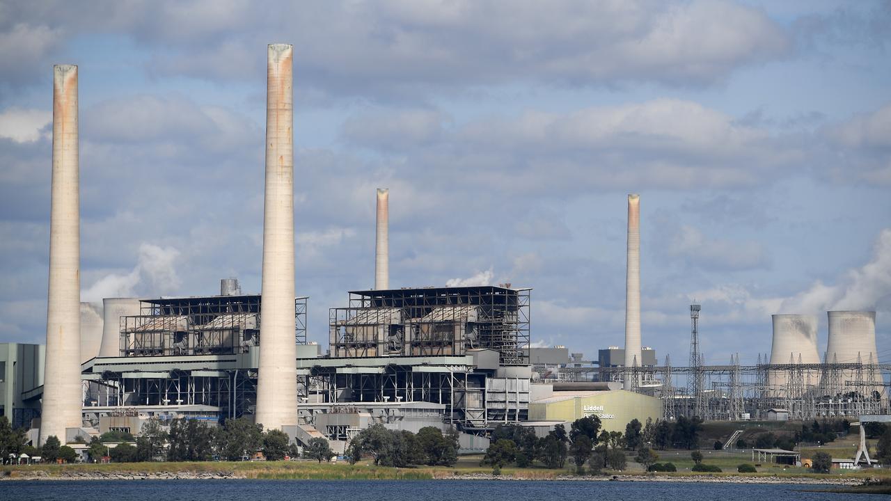 Liddell Power Station in Muswellbrook, in the NSW Hunter Valley. The coal-fired power station could be one of Australia’s last. Picture: AAP Image/Dan Himbrechts