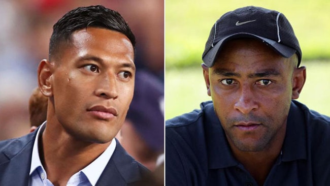 Israel Folau, left, should shut up, says former Wallaby captain George Gregan.