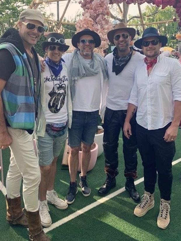 Chris Judd (second from right) with his Triple M colleagues. Picture: Instagram