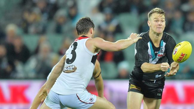 Robbie Gray proved his matchwinning ability against the Saints. Picture: AAP